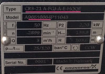 centrifugal pump nameplate data explained|pump identification plate.